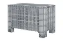 Contenedor de plástico enrejillado con patines 1200 x 1000 x 760 mm. 4 unidades