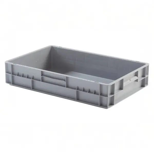 Caja de plástico apilable Norma Europa 600x400x120h