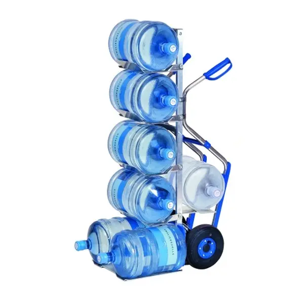 Carro aluminio 7 bidones de agua