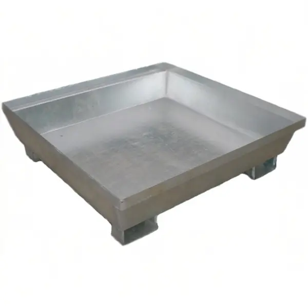 Cubeta galvanizada sin reja