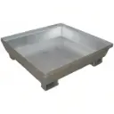 Cubeta galvanizada sin reja