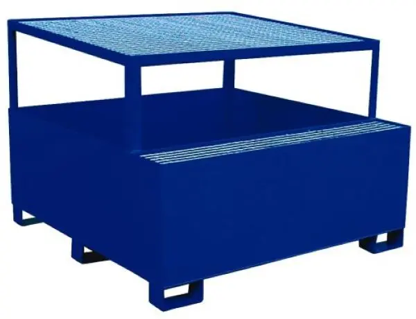 Cubeta pintada con soporte 1.000 lts
