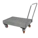 Carro galvanizado con cubeta y rejilla