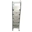 Estanteria con ruedas para 6 cajas inclinadas