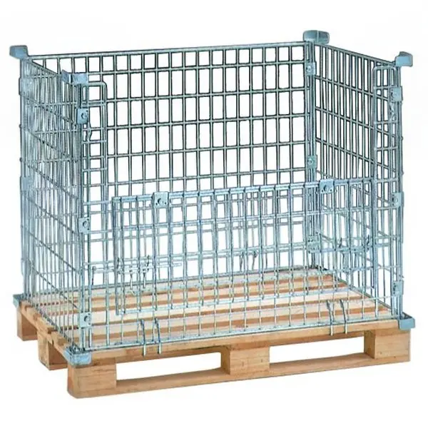 Jaula metálica plegable para palet alto 640 mm