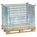 Jaula metálica plegable para palet alto 640 mm