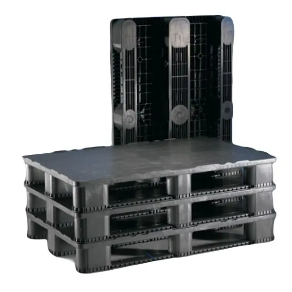 Palet de Plástico Universal 1200×800 liso 3 patines