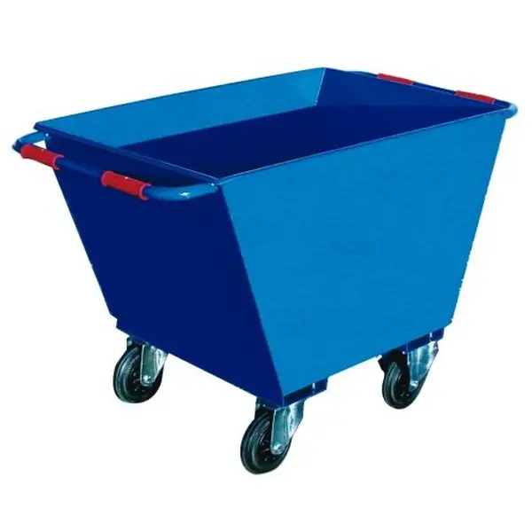 Vagoneta construcción ruedas goma maciza