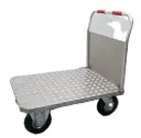 Carro aluminio 1.000 x 710 mm, ruedas neumáticas