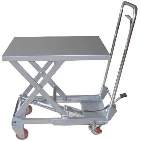 Mesa elevadora manual Aluminio 100 kg