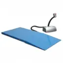 Mesa elevadora eléctrica extraplana 1.000 kg y elevación a 840 mm con rampa