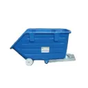 Tolva autobasculante PVC 750 lts ruedas