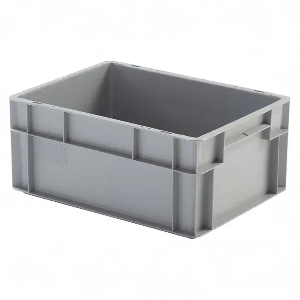 Caja de plástico apilable Norma Europa 400x300x175h, Pack de 10 unidades