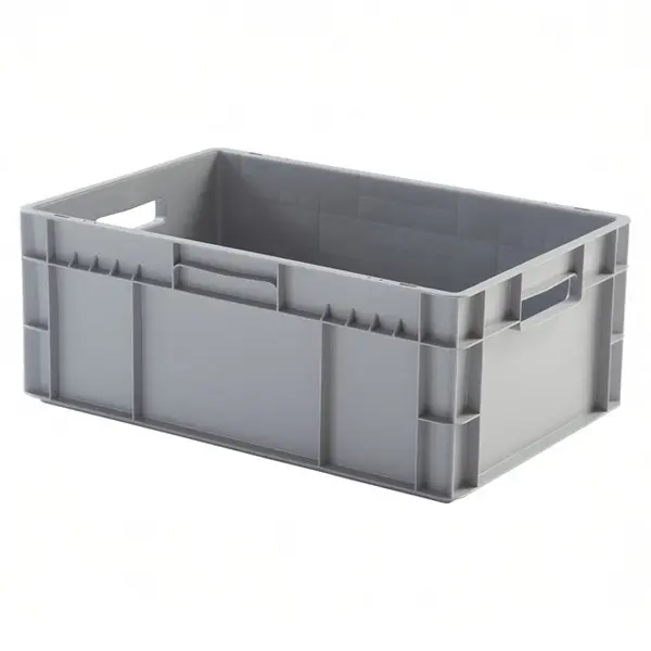 Caja de plástico apilable Norma Europa 600x400x235h, Pack de 10 unidades