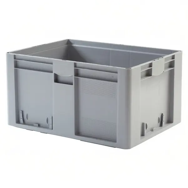 Caja de plástico apilable Norma Europa 800x600x425h