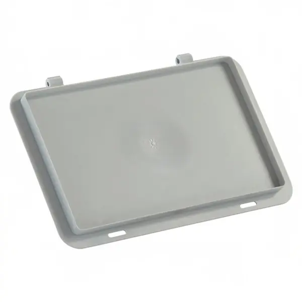 Tapa de plástico con bisagras integradas para cajas 300x200 | Dim.: 300x200x22h mm.
