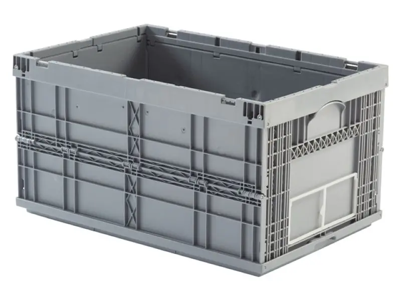 Caja de plástico plegable y apilable Norma Europa 594x396x314h. Pack de 10 unidades