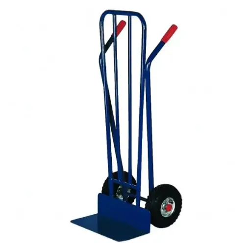 [N2101] Carro almacén pala fija 150mm y ruedas neumáticas