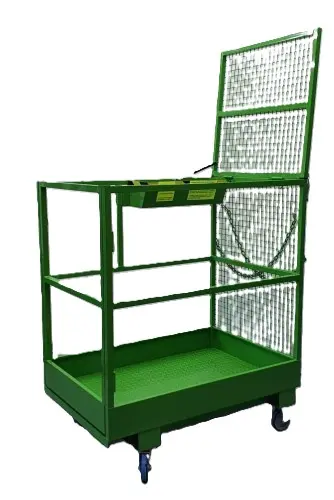 [N4031-AL] Jaula sube personas p/ apilador lateral con ruedas