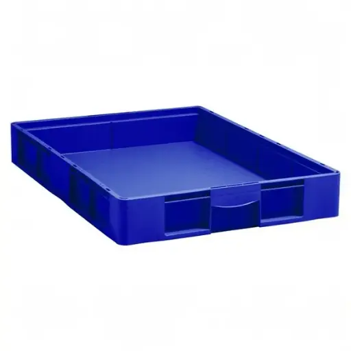 [PLEU-8612LAZ] Caja de plástico apilable Norma Europa 800x600x120h, Pack de 10 unidades
