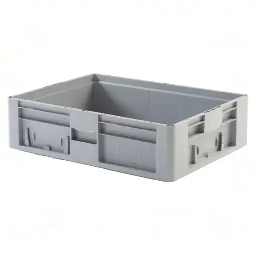 [PLEU-8622LGR] Caja de plástico apilable Norma Europa 800x600x225h, Pack de 10 unidades