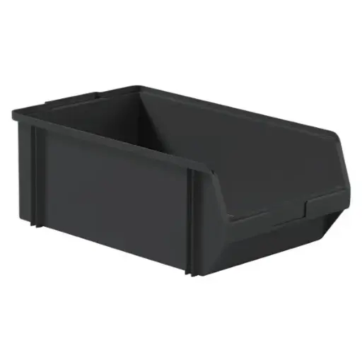 [PLK-200/1ECO] Gaveta de plástico apilable con abertura frontal 490x300x180h, Pack de 10 unidades