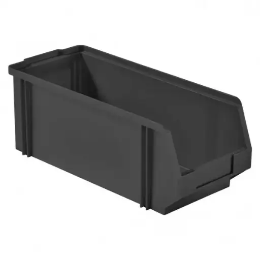 [PLK-200/3LECO] Gaveta de plástico apilable con abertura frontal 340x150x130h