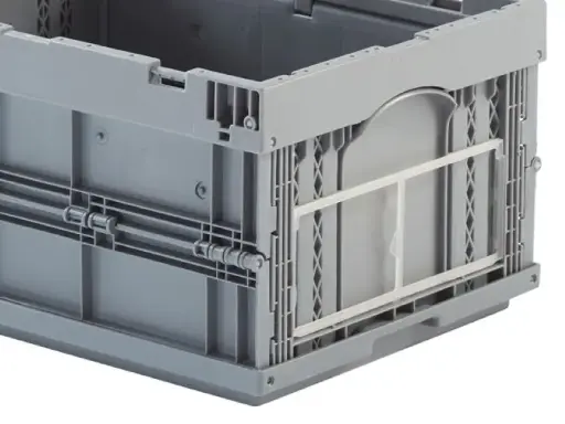 [PEUP-4322GR] Caja de plástico plegable y apilable Norma Europa 396x297x214h. Pack de 10 unidades