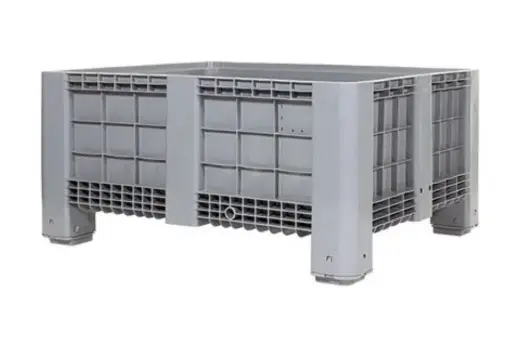 [D648T] Contenedor de plástico cerrado 1000 x 600 x 650 mm. 